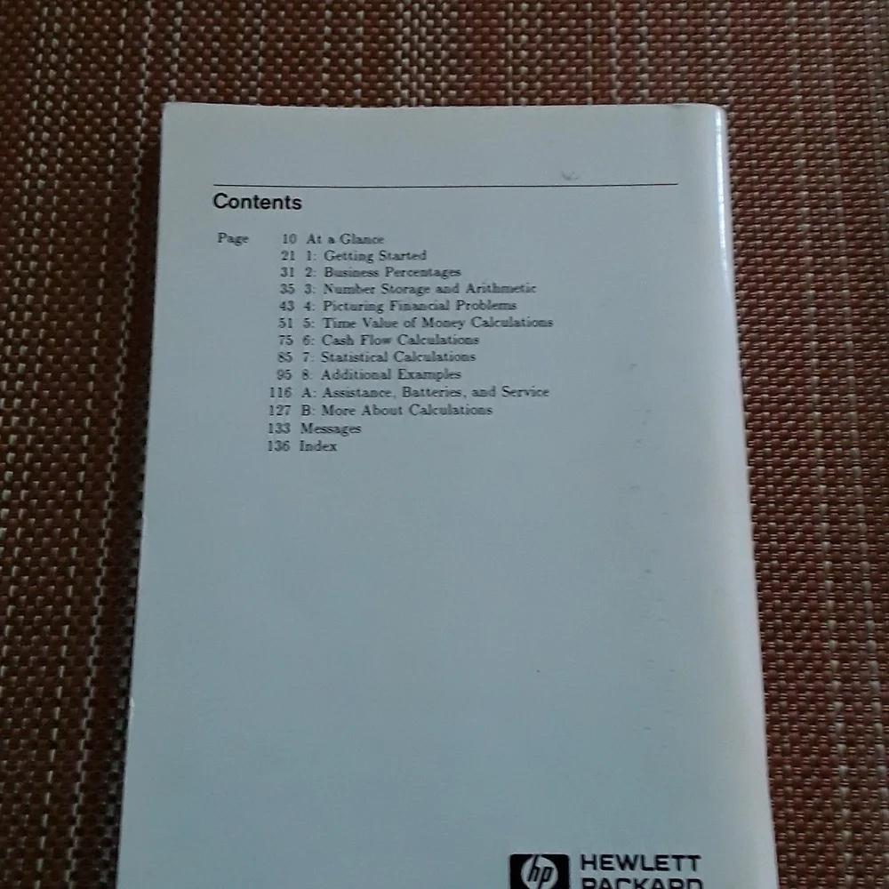 Hewlett-Packard 10B Business Calculator